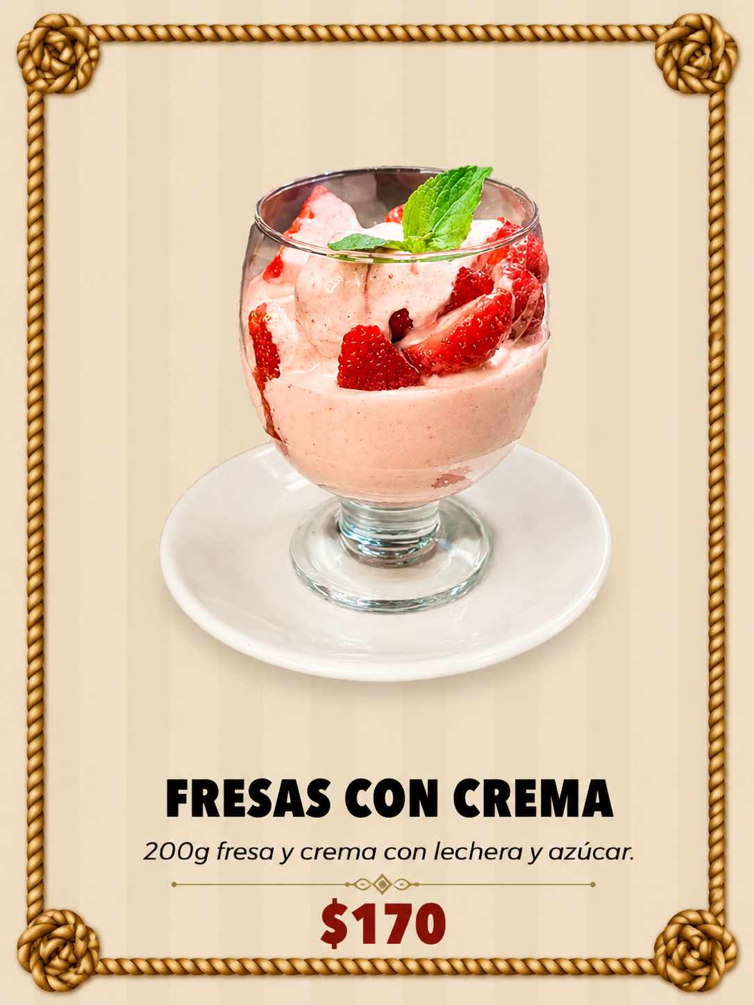 Postres - Fresas con Crema