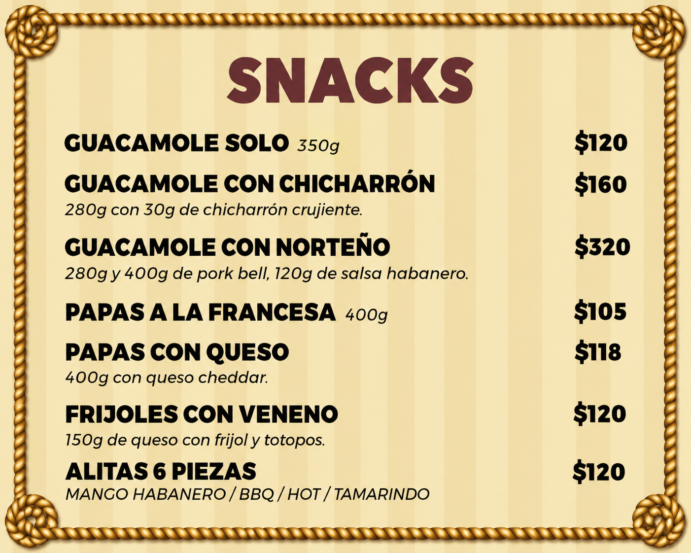 Carta - Snacks